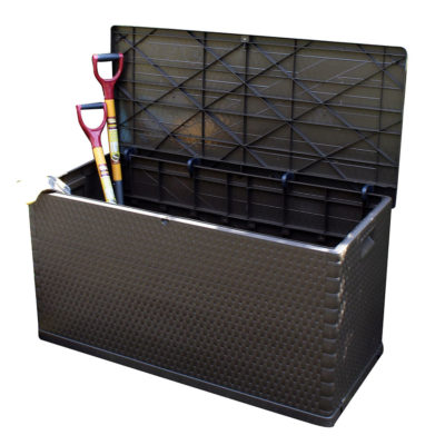 420L Rattan-Effect Garden Storage Chest 420L Rattan-Effect Garden Storage Chest